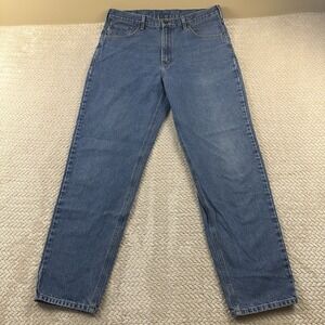 Vintage Carhartt Jeans Men's 38x34 Tall Work Wear Grunge 90's Denim Western B18